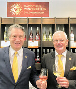 Die Führung des Badischen Winzerkellers vor neuen Herausforderungen: Vorstandsvorsitzender Dr. Peter Schuster (links) und Vorstand Eckart Escher.