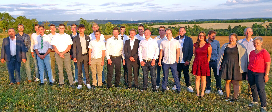 Die diesjährigen Absolventinnen und Absolventen der Eugen-Grimminger-Schule in Crailsheim.