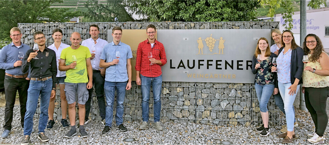Jungwinzerinnen und Jungwinzer zu Gast bei den Weingärtnern in Lauffen.