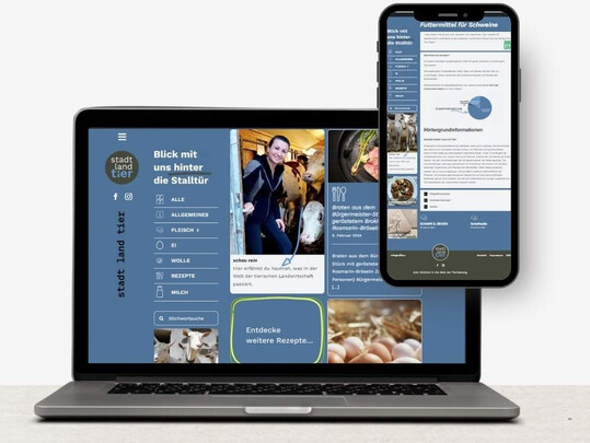 Die Plattform StadtLandTier prsentiert Informationen ber die Nutztierhaltung in sterreich auf der neuen Website.