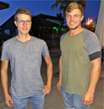 Der neue Weinausschussleiter Amon Rieß (l.) mit seinem Stellvertreter Kilian Haug.