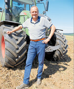 Vom Feld zum Interview Präsident Joachim Rukwied.