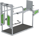 Der Klauenpflegestand ‚Model 2020 (Abbildung ohne Fahrwerk und Bauchgurte).