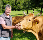 Martin Munz aus Untermünkheim-Haagen im Kochertal züchtet seit rund 25 Jahren Limpurger Rinder.