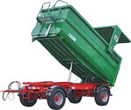 Der Kipper vereint einen Muldenaufbau mit einem Drehschemel-Chassis.