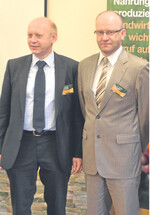 Dr. Harald Seulberger (BASF) und Dr. Steffen Noleppa (agripol, v. l.).