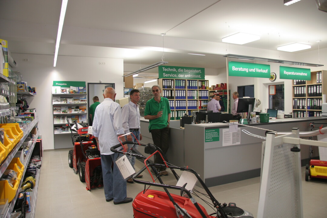 Service und Beratung werden gro geschrieben.