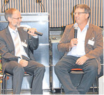 Werner Eckert (l.) und Landwirt Markus Gräbling
