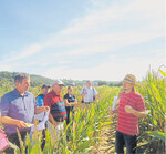 Die Züchtung trockentoleranter Sorten stand im Mittelpunkt der Besichtigung der Zuchtstation von Maisadour in Neckarmühlbach.