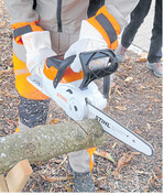 Die MSA 120 C-BQ gehört zur neuen, Akku-betriebenen Compact-Baureihe und ist für private Haus- und Gartenbesitzer gedacht.