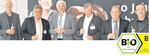 Startschuss für das Bio-Zeichen in Schrozberg: (v. l.) Aufsichtsrat Siegfried Meyer; Reinhold Markert, 1. Vorstand; Wolfgang Reimer, MLR; Reiner Gansloser, 2. Vorstand; Geschäftsführer Friedemann Vogt und Klemens Fischer, Demeter.