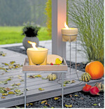 Schmelzfeuer bieten etwas mehr Flamme als Kerzenlicht.