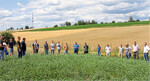 Biodiversität zum Anfassen: Die Kupferzeller Studenten besuchen die Versuchsflächen von Jürgen Maurer.