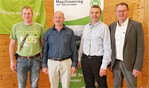 Die Gesichter des Maschinenrings Alb-Oberschwaben (v. l.): die stellvertretenden Vorsitzenden Karl Traunecker und Hubert Geser, der Vorsitzende Markus Bauknecht und Geschäftsführer Hubertus Kleiner.