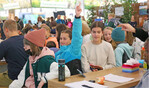 Gute besucht war die erste Schülerpressekonferenz auf dem Landwirtschaftlichen Hauptfest 2022.