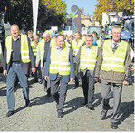 DBV-Präsident Joachim Rukwied mit den Landespräsidenten Friedhelm Schneider, Walter Heidl und Michael Horper (v. l.) in Fulda.