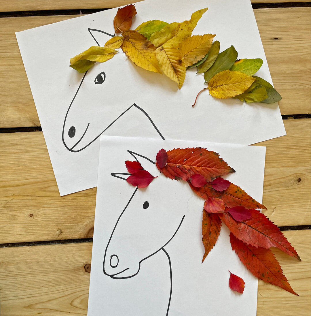 Bunte Herbstmhne Buntes Herbstlaub ist toll! Kaum jemand kann da widerstehen, das ein oder andere leuchtende Blatt aufzusammeln und mit nach Hause zu nehmen. Und dann? Basteln natrlich. Es gibt so viele Mglichkeiten, viel mehr als immer nur die gleichen Laubbilder zu kleben. Eine Idee ist, einem Pferd auf Papier eine neue Mhne zu zaubern. Dazu brauchst du Papier und Stift und Laub deiner Wahl. Zeichne den Kopf auf, vielleicht helfen dir auch Mama, Papa oder jemand anderes. Klebe nun die Bltter als Mhne fest. Du kannst es auch mit anderen Tieren versuchen: So knnen beispielsweise Fische bunte Schuppen bekommen oder ein Drache einen neuen Stachelkranz auf dem Rcken. Viel Spa! Sigrid Tinz