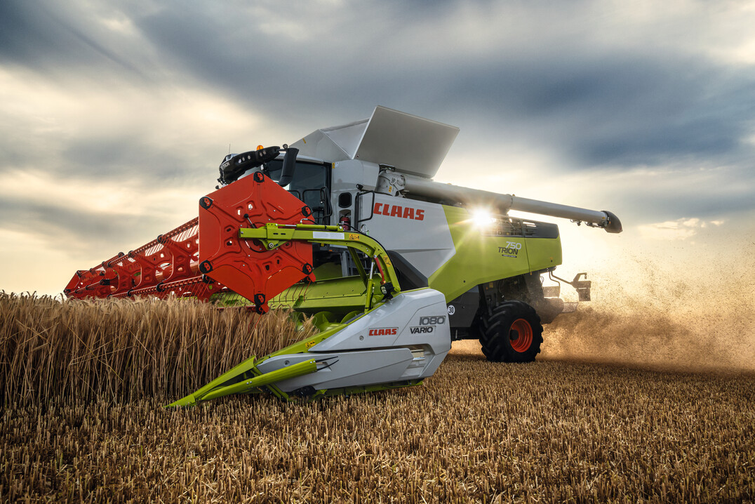 Die Firma Claas schaut auf ein erfolgreiches Jahr 2021 zurück.