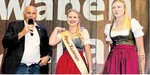 Amtseinführung mit Krone und Schärpe: Ein großes Dankeschön an die bisherige Käsekönigin Celine Gmünder (r.) und Glückwünsche für die neue Hohheit, Yvonne Keck, gab es vom KBV-Vorsitzenden Waldemar Westermayer.