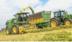 Mehr Leistung, mehr Durchsatz, mehr Effizienz das verspricht John Deere für die neuen Feldhäcksler der Serie 9000.