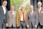 VTG-Vorstand mit Abgeordneten (v. l.): Andreas Schwarz, Grüne; VTG-Präsident Thomas Tremmel; Dr. Friedrich Bullinger, FDP; Wolfgang Reuther, CDU; VTG-Vizepräsident Bürgermeister Jürgen Novak.