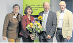 Amtswechsel bei der Arbeitsgemeinschaft ländliche Erwachsenenbildung: Martin Hahn (2. v. r.) folgte Elke Brunnemer (2. v. l.) als Vorsitzender. Geschäftsführerin Beate Krieg (l.) und Vize Matthias Werner (r.) gratulieren.