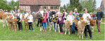 Die stolzen Teilnehmer des Vorführwettbewerbs im Hohenloher Freilandmuseum.