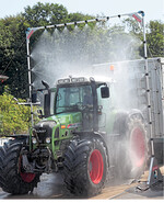 Stationäres Desinfektionstor.