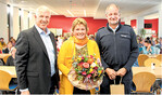 Traditioneller Treff mit dem Landrat: Die Kreisvorsitzende der Landfrauen Biberach-Sigmaringen, Doris Härle, mit Landrat Dr. Heiko Schmid (l.) und dem Leiter der Polizeihochschule in Biberach, Guido Mebold.