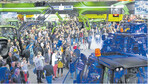 Dicht gedrängt um die neueste Landtechnik: Zur Agritechnica werde über 400.000 Besucher in Hannover erwartet.