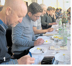 Geschmack, Farbe und Konsistenz testen.