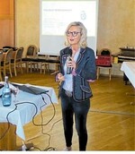 Dentalhygienikerin Sabine Reif-Bankmann informierte über Zahngesundheit.