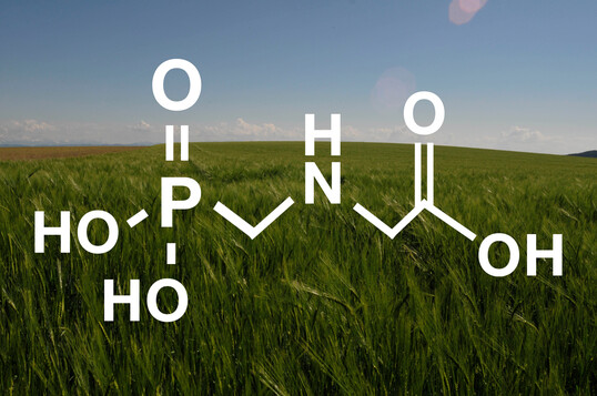Chemische Formel Glyphosat.