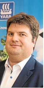 Marco Fleischmann, neuer Yara-Verkaufsleiter für den deutschsprachigen Raum und Benelux.