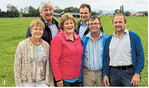 Die baden-württembergische Delegation des Bauernverbandes war begeistert von dem grenzüberschreitenden Austausch in der französischsprachigen Schweiz: (v. l.) Martina Magg-Riedesser, Heinz Scheffold, Doris Härle, Ulrich Hiller, Josef Härle und Georg Schrodi.