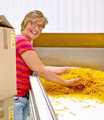 Andrea Specht hat nach ihrer Einheirat auf den Hof die Nudelproduktion aufgebaut.