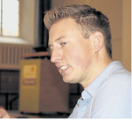 Johannes Kraus erläutert das Fütterungskonzept mit der Trocken-TMR.