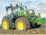 Mit den Profitraktoren 6230R und 6250R ergänzt John Deere die 6R-Baureihe.