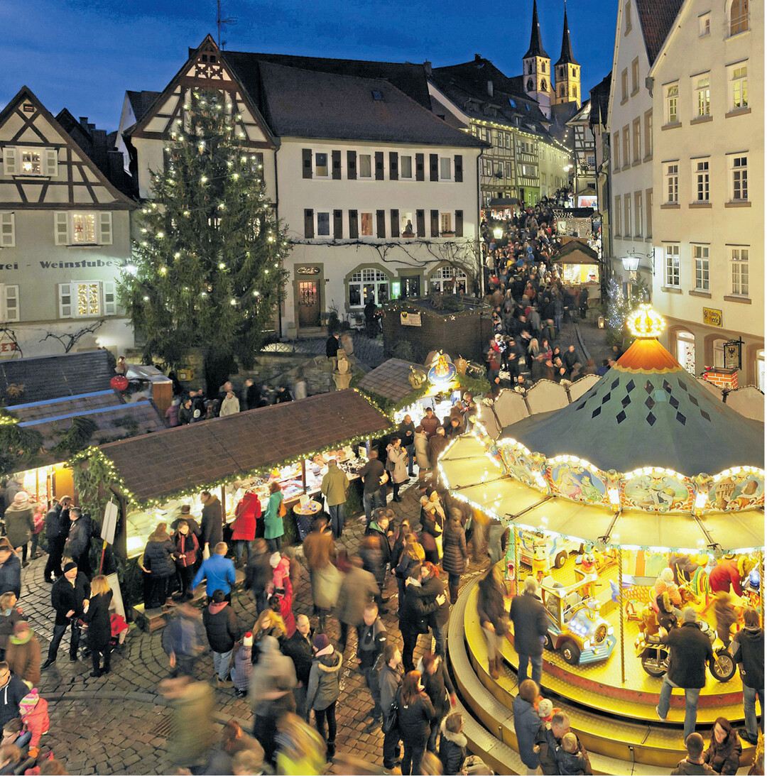 bild der woche Der Altdeutsche Weihnachtsmarkt in Bad Wimpfen (Kreis Heilbronn) zählt zu einem der ältesten in der ganzen Republik. Bereits 1487 wurde der Stadt durch Kaiser Friedrich III. das Privileg verliehen, vor Weihnachten einen Markt abhalten zu dürfen (Katharinenmarkt).