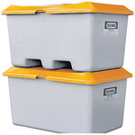 Der stabile Stapeldeckel erlaubt es, auch gefüllte Behälter aufeinander zu setzen.