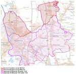Gebietskulisse der infizierten Zone sowie der Sperrzone in Baden-Württemberg am 29. Juli 2024.