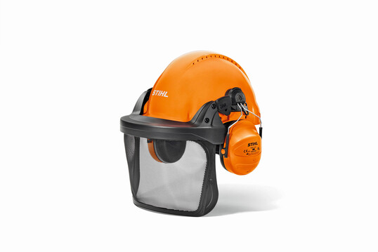 Der leichteste Forsthelm von Stihl.