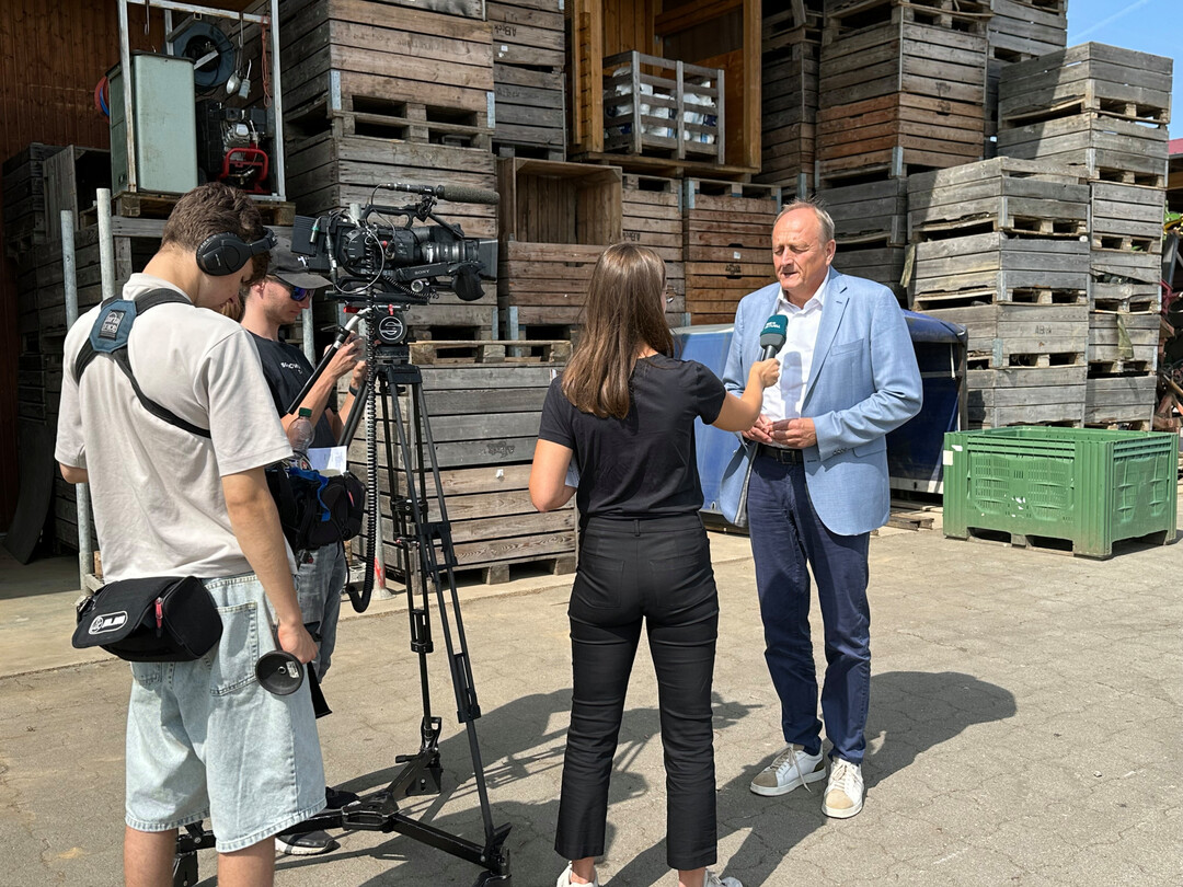 Erntepressekonferenz des Landesbauernverbandes 2024: LBV-Prsident Joachim Rukwied im Interview.