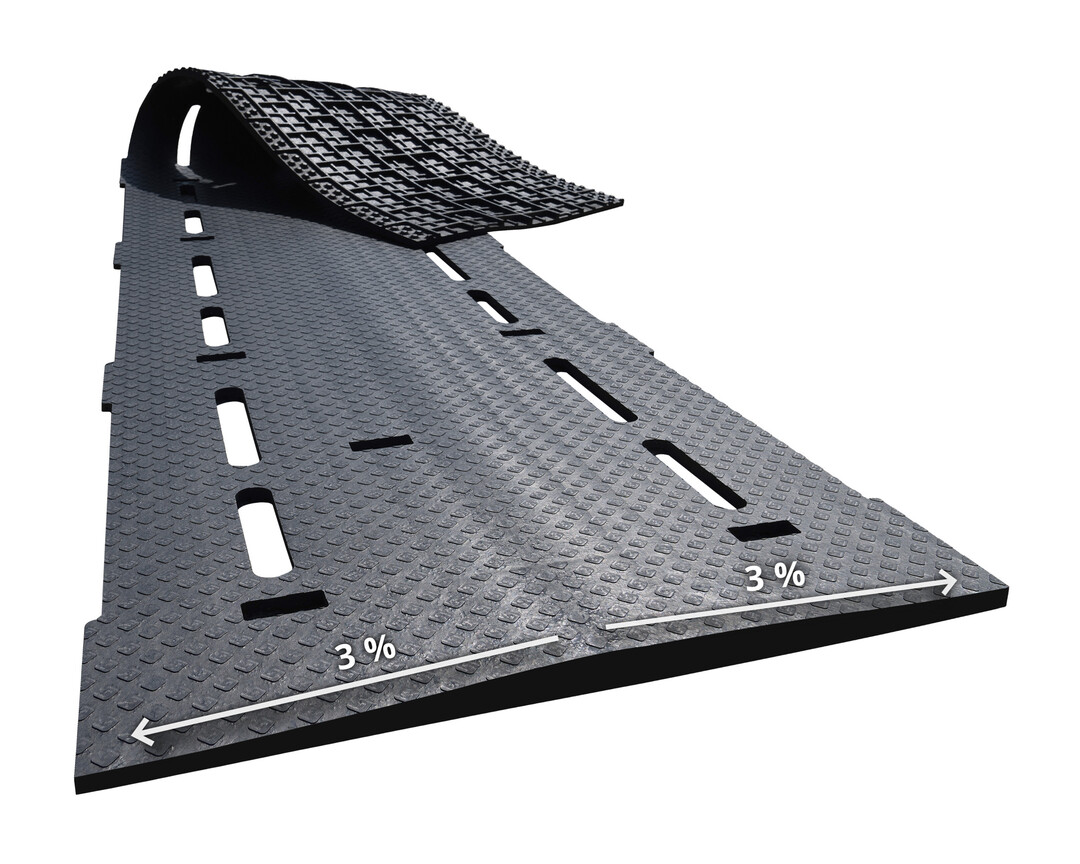 Die espaFLEX-Matte des Herstellers Kraiburg hebt sich von den bestehenden Produkten am Markt durch ein spezielles Wellenprofil mit einer dreiprozentigen Gefllestruktur quer zur Laufrichtung ab.Durch das Geflle fliet Urin zgig durch die Schlitze ab und hinterlsst somit eine schnell abtrocknende Laufflche. Die verbesserte Trockenheit der Laufflchen sorgt fr trockenere Klauen mit entsprechend positiven Effekten auf die Klauengesundheit.
