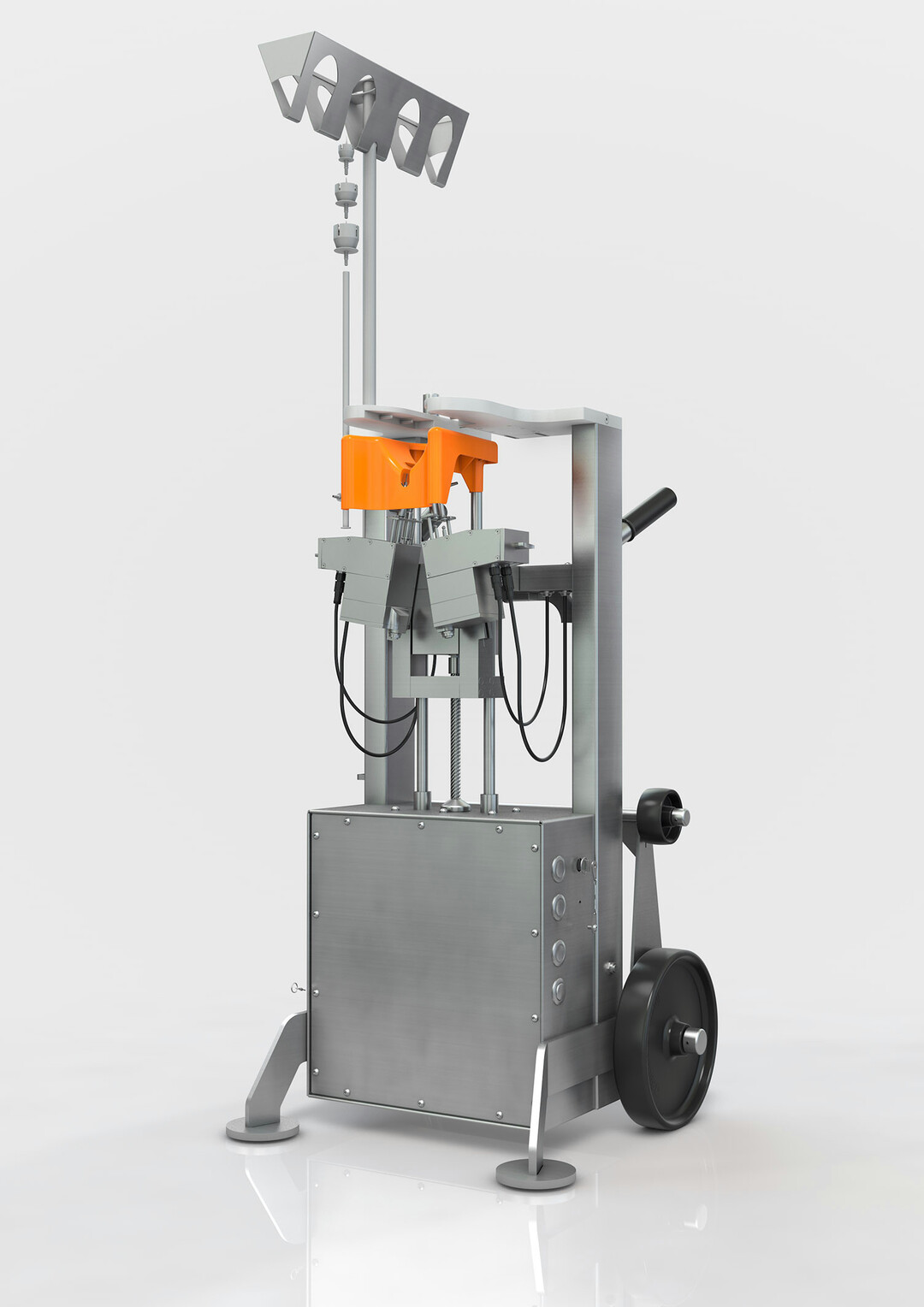 Die MultiVacc-Impfmaschine von Big Dutchman stellt eine Weiterentwicklung im Bereich der Geflgelimpfung dar und bietet Verbesserungen in Funktion und Verfahren. MultiVacc ist die erste halbautomatische Impfmaschine, die gleichzeitig vier Brust- und eine Flgelimpfung auf tierfreundliche Weise verabreichen kann, indem die Tiere manuell gefangen und in einer bestimmten Position an das Gert gehalten werden.