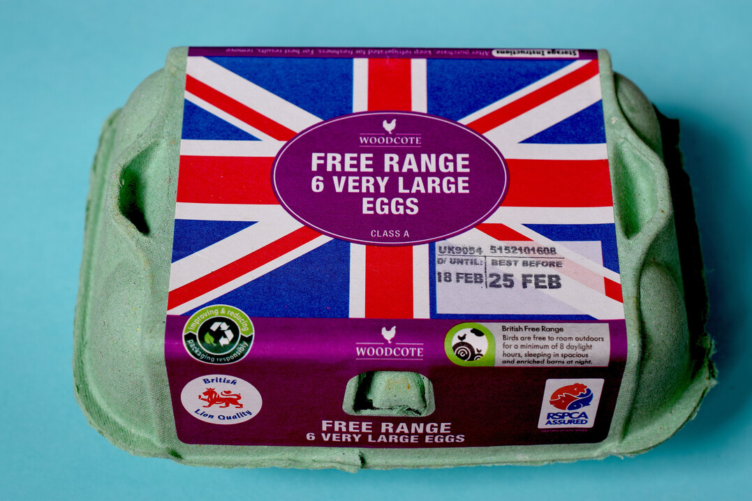 Lidl GB will zuknftig in allen Filialen ausschlielich britische Freilandeier anbieten.