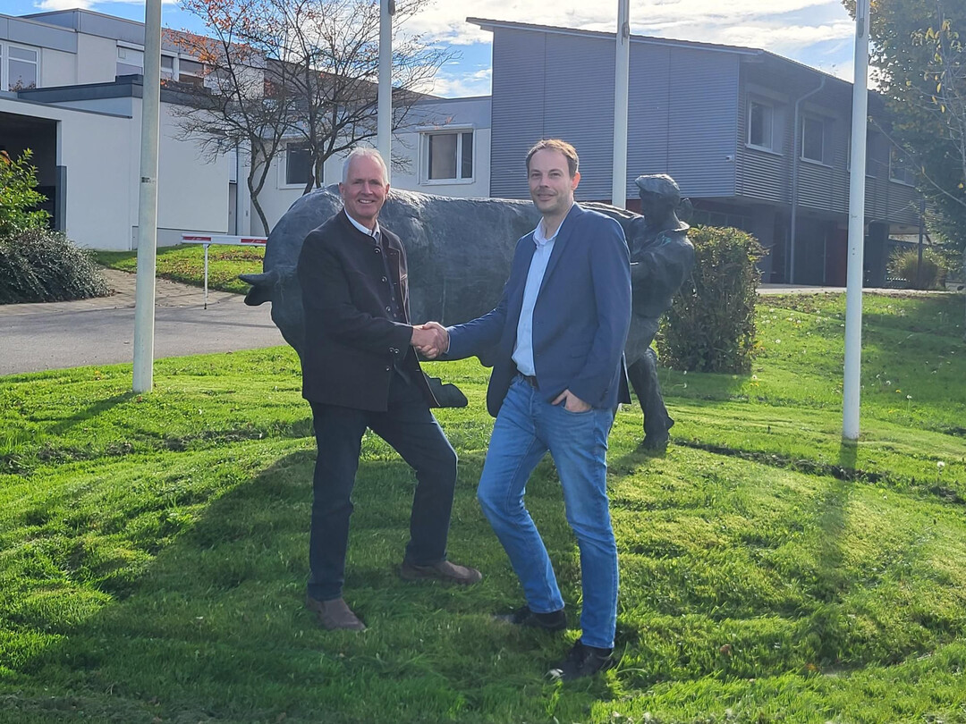 Geschftsfhrer Matthias Hensler (rechts) und Josef Volkwein, RBW-Vorsitzender.