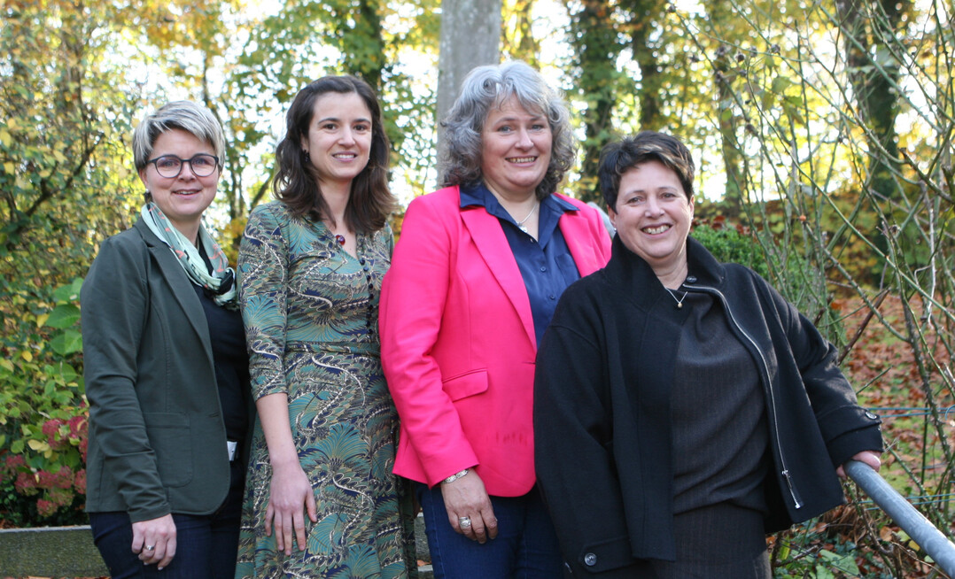 Der neue Vorstand der Landfrauen Wrttemberg-Hohenzollern mit (v. l.) Prsidentin Christa Fuchs und den Vizeprsidentinnen Doris Hrle, Sabine Scherb und Dr. Claudia Grab-Kroll.
