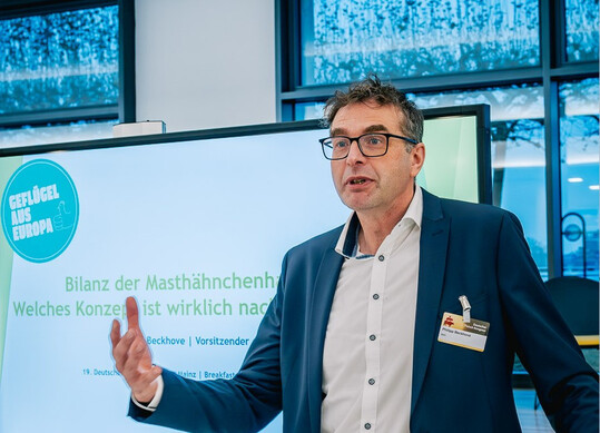 Philipp Beckhove, Vorsitzender des Bundesverbandes buerlicher Hhnchenerzeuger e. V.