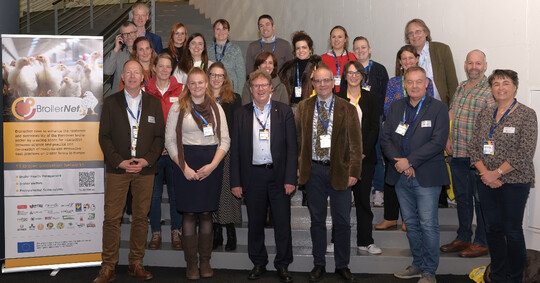 BroilerNet Workshop-Teilnehmer whrend der EuroTier in Hannover. 